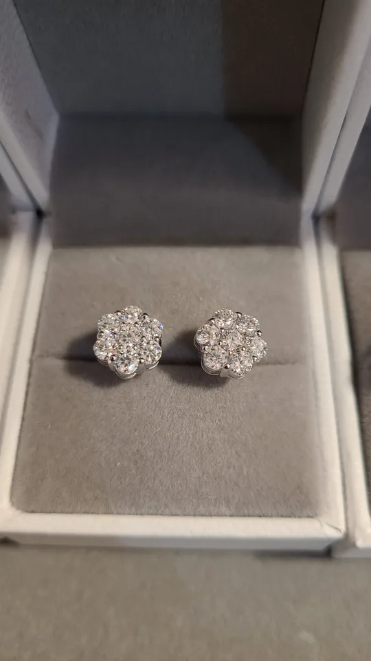 honeycomb/Flower Stud Earrings image indicator(5)