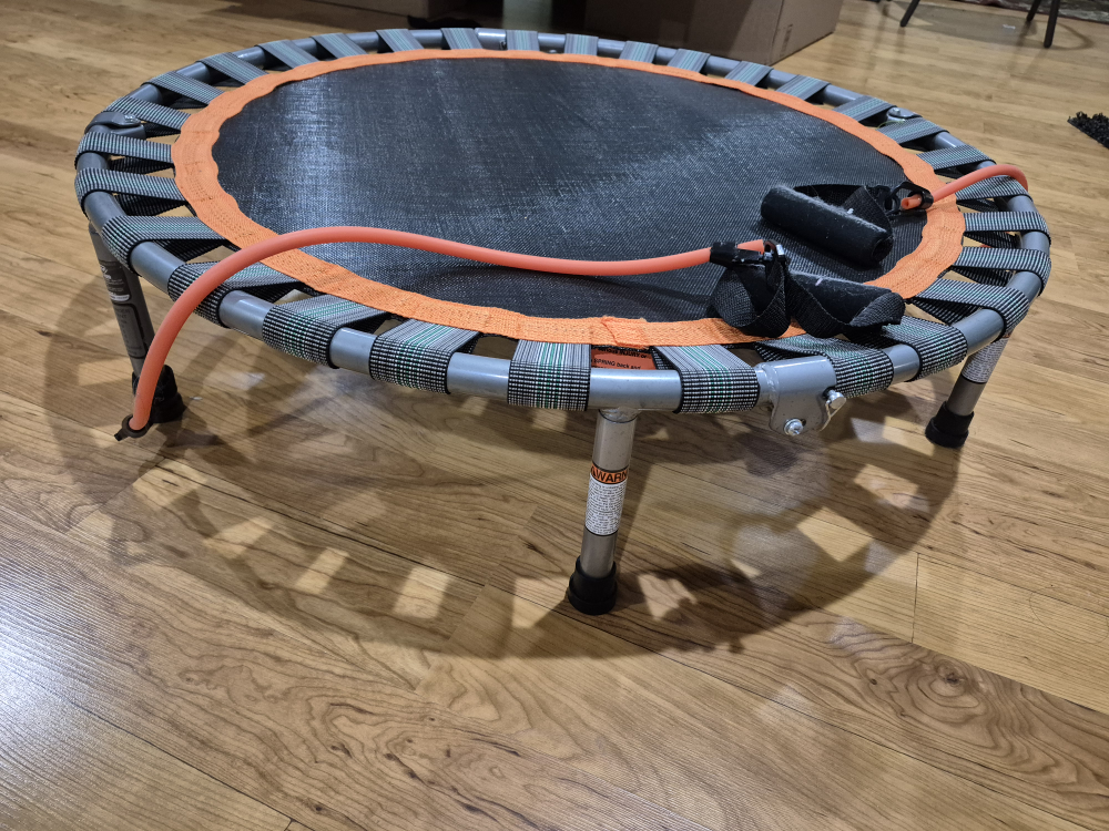 Mini Trampoline with Resistance Bands