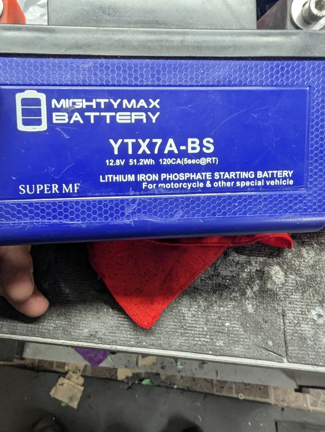 🥕Motorcycle and Powersport Lithium Battery  12V  7ah 180CCA image indicator(5)