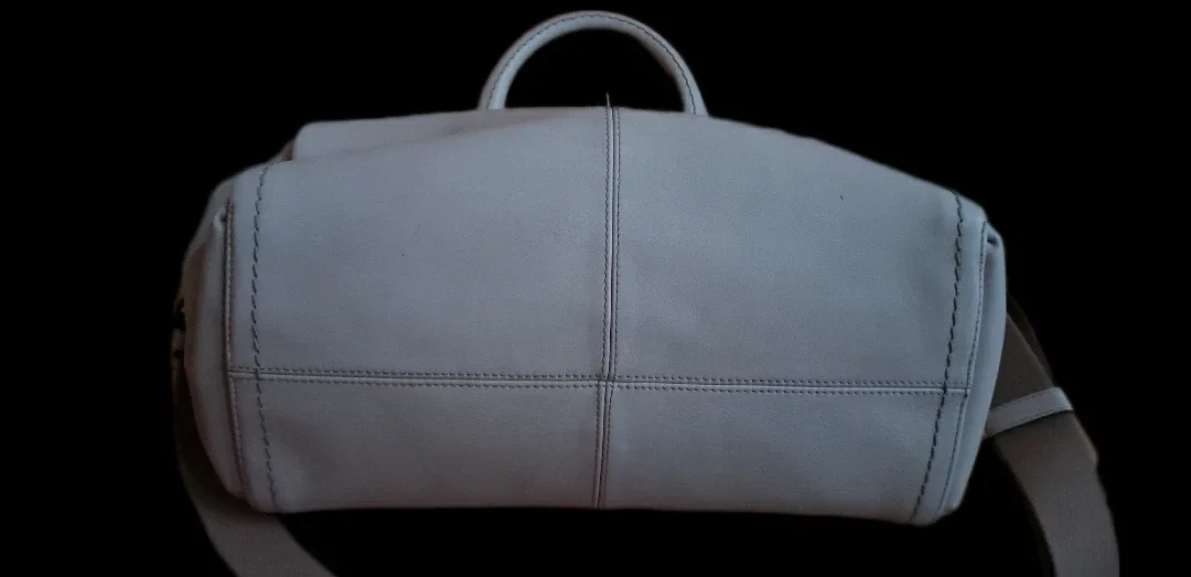 Vintage Bally Cream Leather 2-Way Bag image indicator(4)