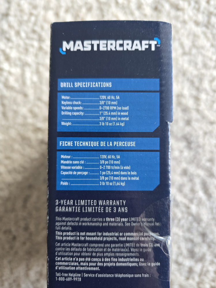 Mastercraft 3/8-in Corded Drill/Driver - photo 2