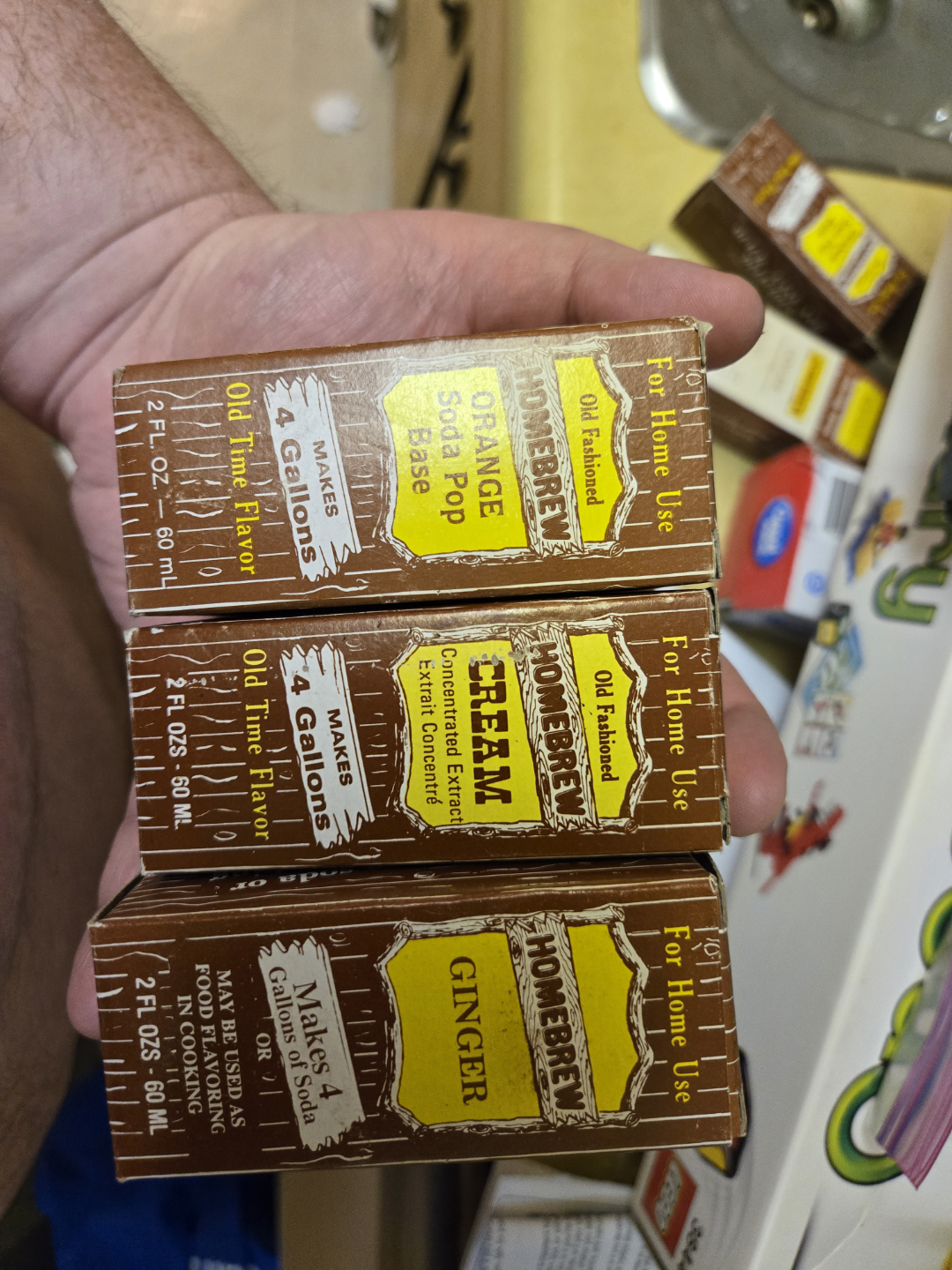 Homebrew Soda Flavour Concentrates (Orange, Cream, Ginger)