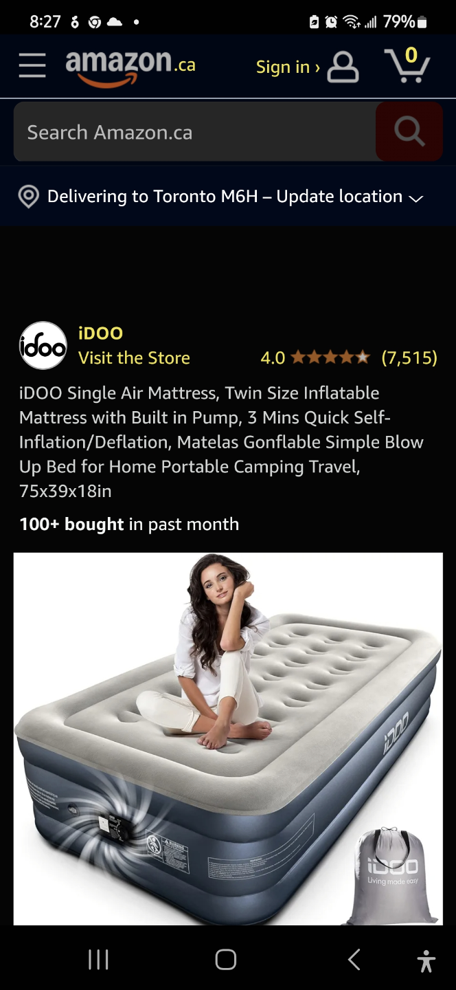 iDOO Twin Air Mattress with Built-in Pump - photo 3
