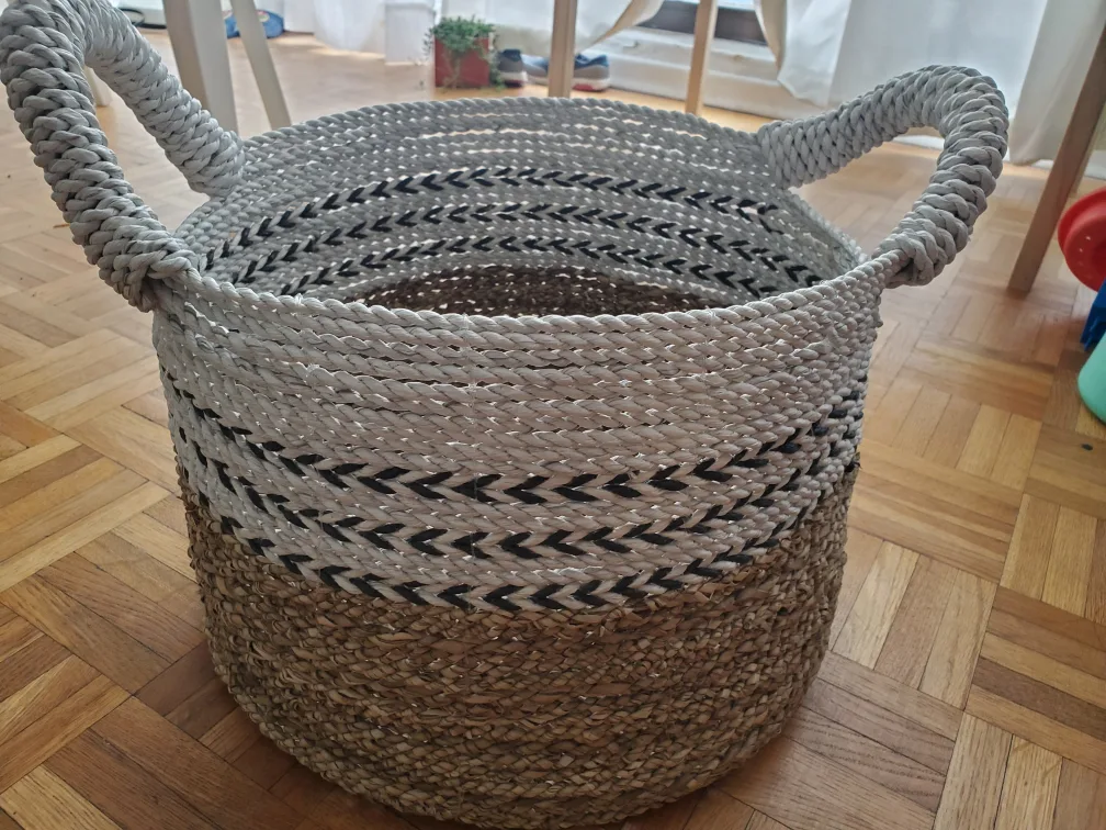 wicker decorative basket -large size thumbnail