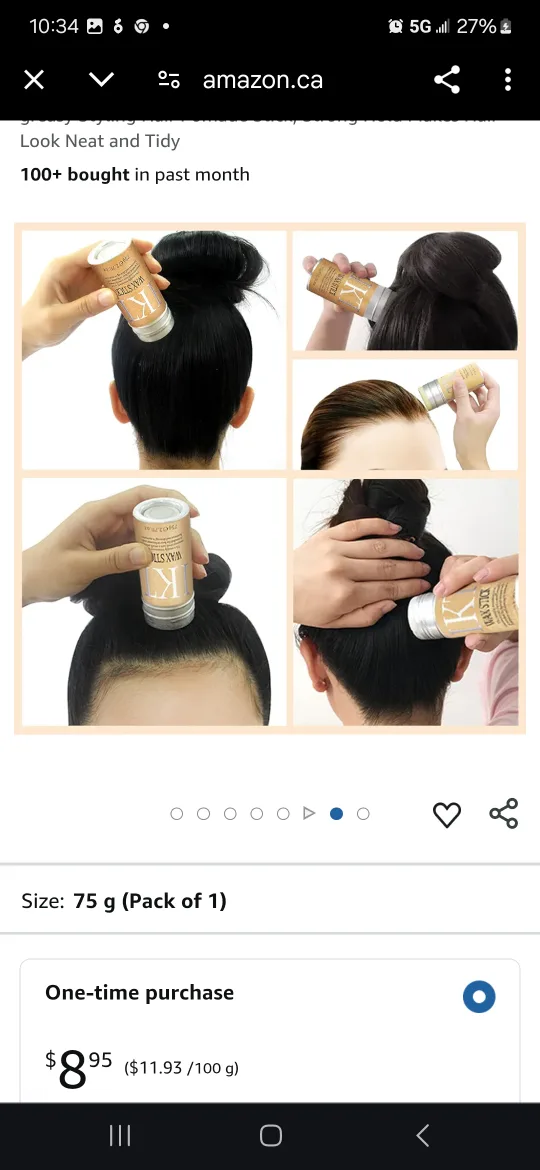 TKT Hair Wax Stick, Wax Stick for Hair Non-greasy Styling Hair image indicator(8)