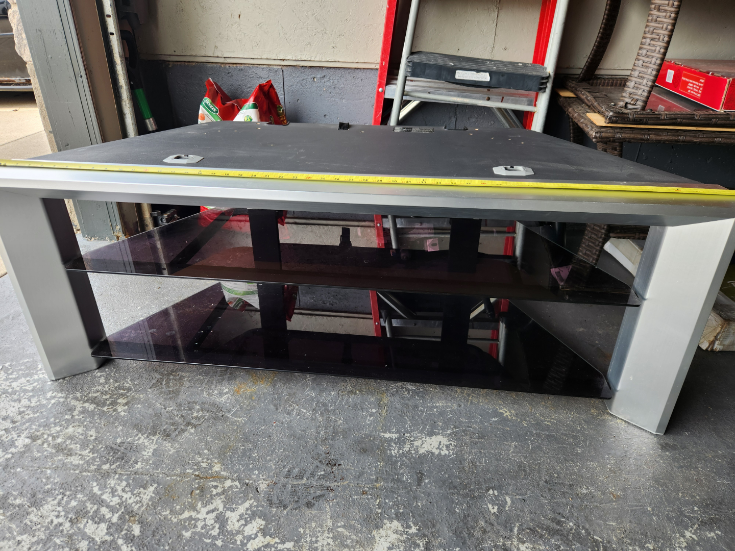 Sony TV Stand with Glass Shelves - photo 3