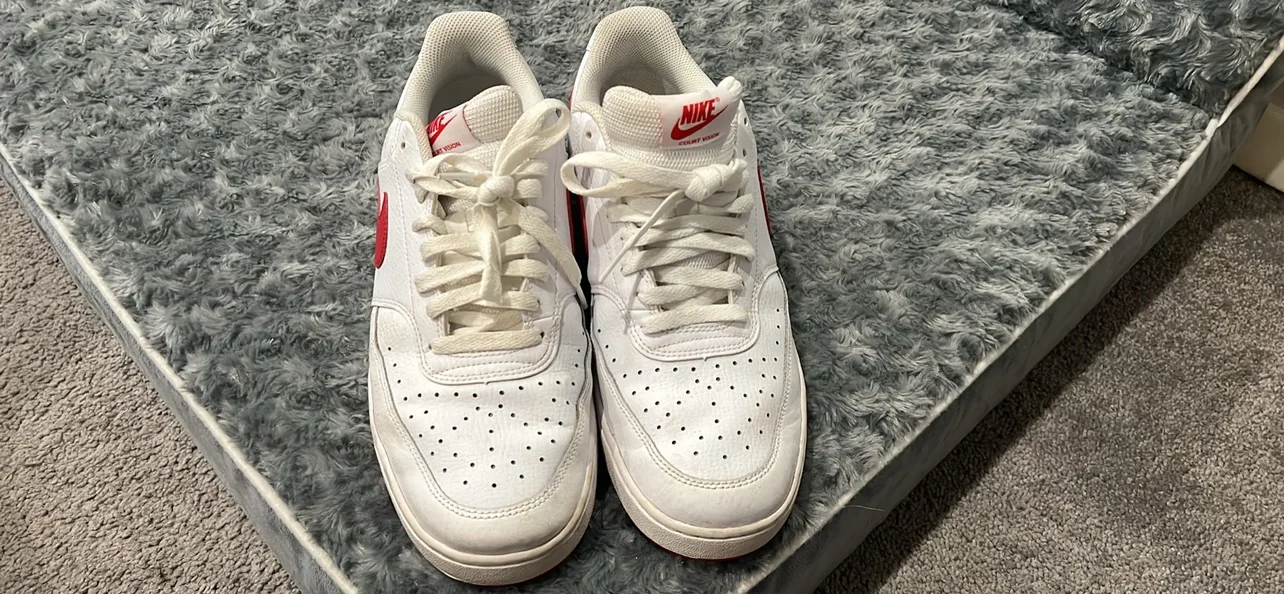 Nike Court Vision Low Sneakers - White/Red image indicator(4)