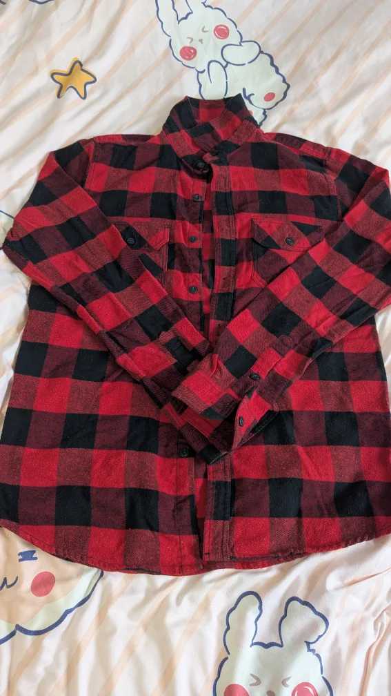 Men's Classic Red Flannel Shirt *Like new* thumbnail