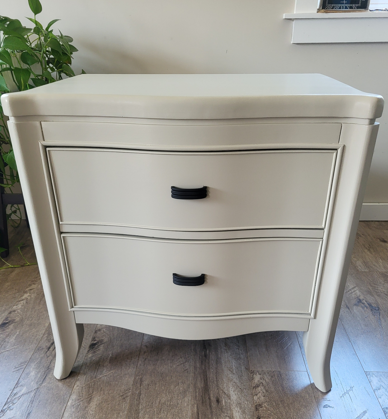 Pair of Two-Drawer Nightstands - Off-White - photo 2