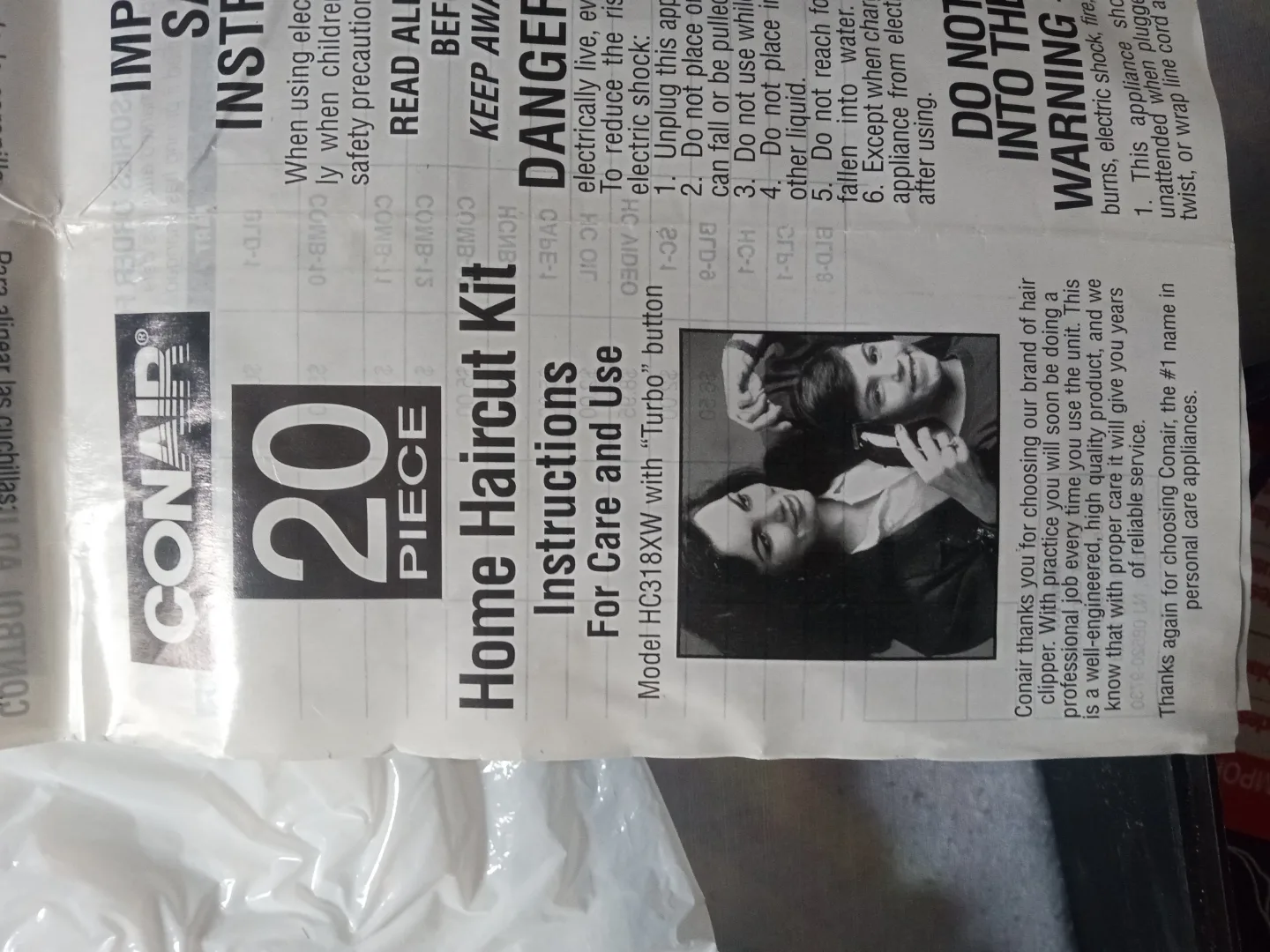 Non-working, but possibly fixable: Conair Home Haircut Kit 💚 image indicator(3)