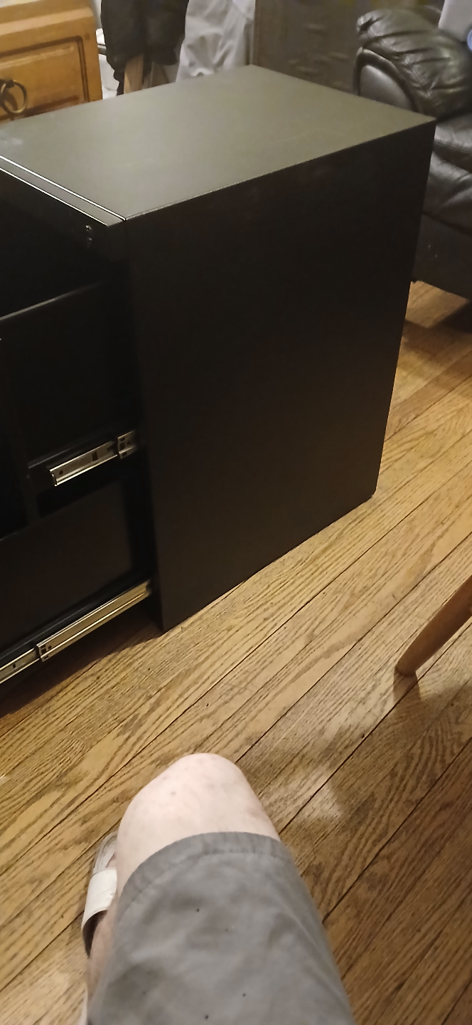 Black 2-Drawer Metal File Cabinet - photo 5