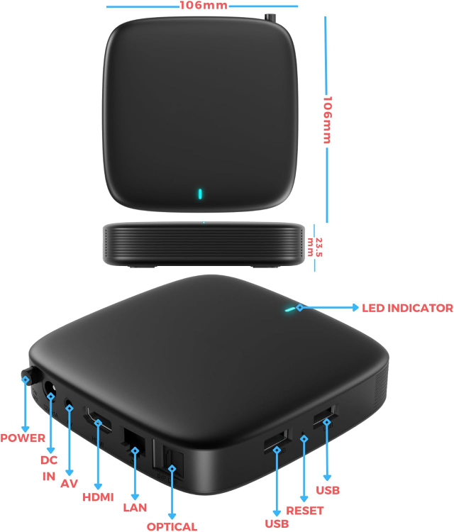 MAG555 Streaming Media Player with Voice Remote - photo 2