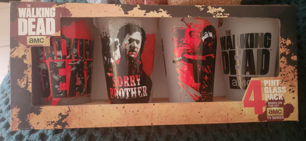 The Walking Dead Pint Glasses - 4 Pack