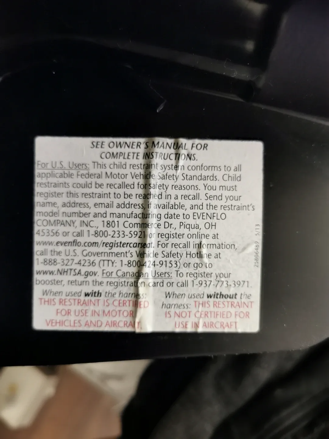 Evenflo Child Car Booster Seat - Teal and Black image indicator(4)