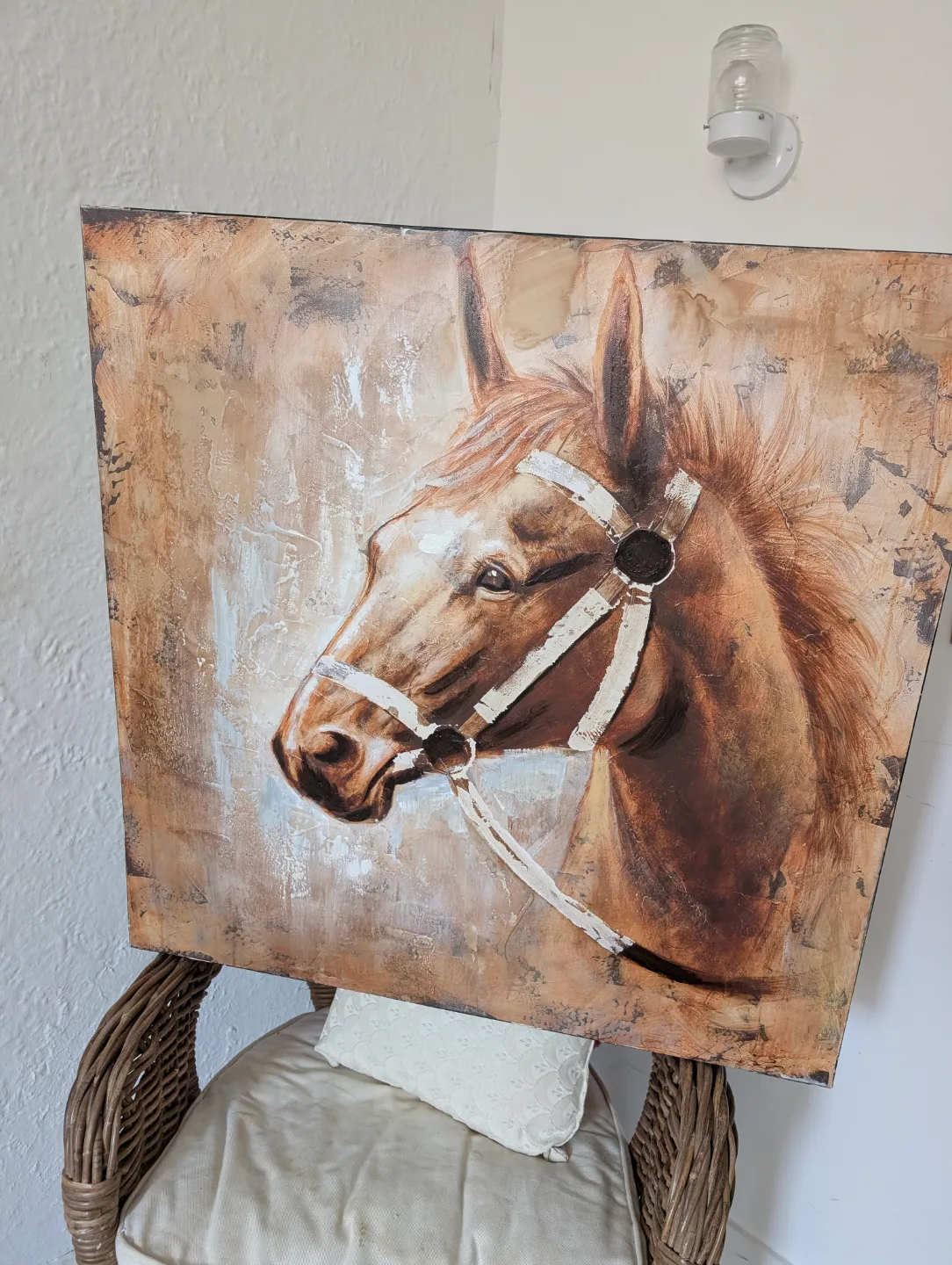 Large Canvas Horse Painting image indicator(2)