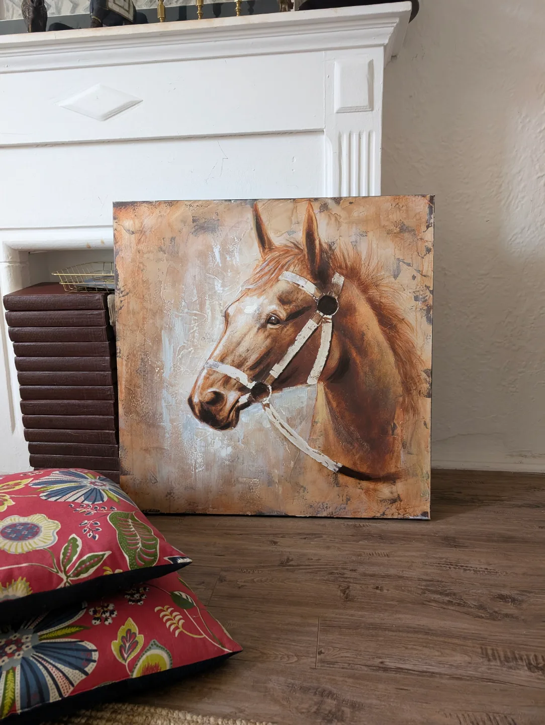 Large Canvas Horse Painting image indicator(4)