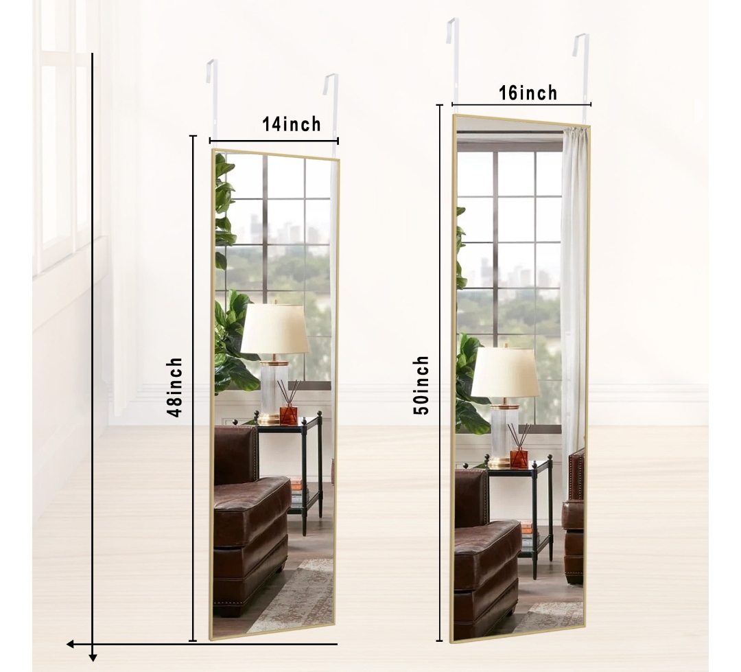 Full Length Gold Frame Mirror - photo 2
