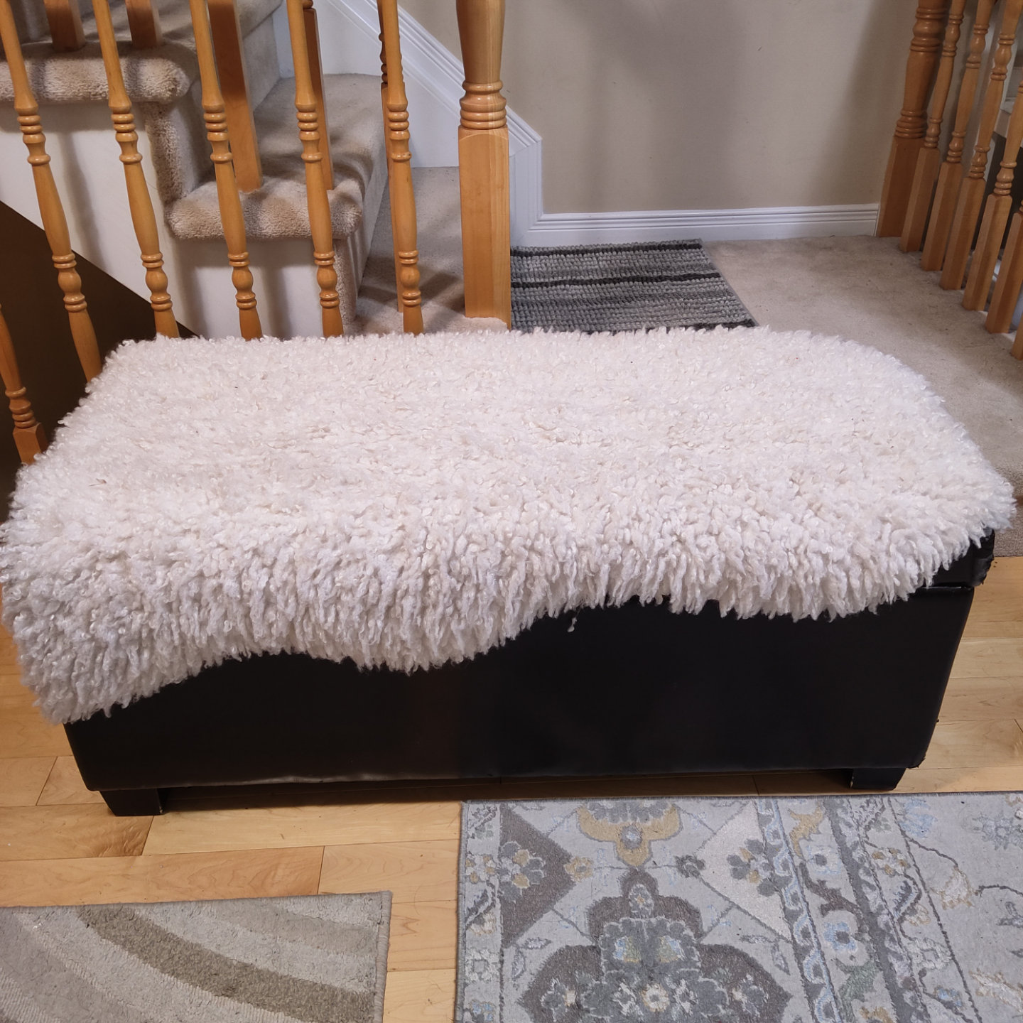 Three-Piece Storage Ottoman Bench