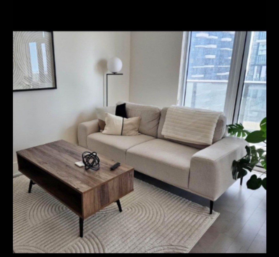 Modern Structube Beige Sofa