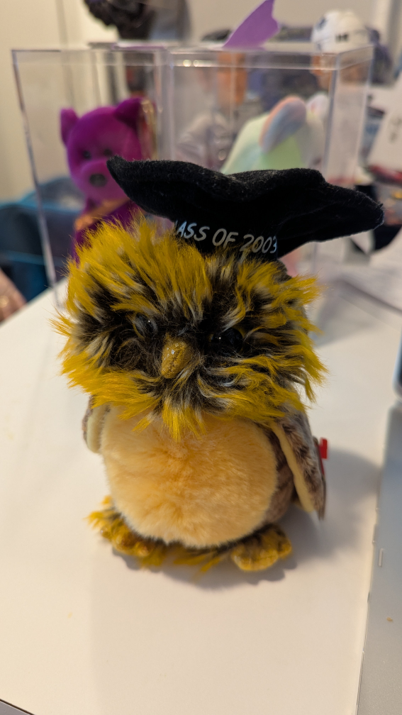 Ty Beanie Baby - Graduation Owl 2003