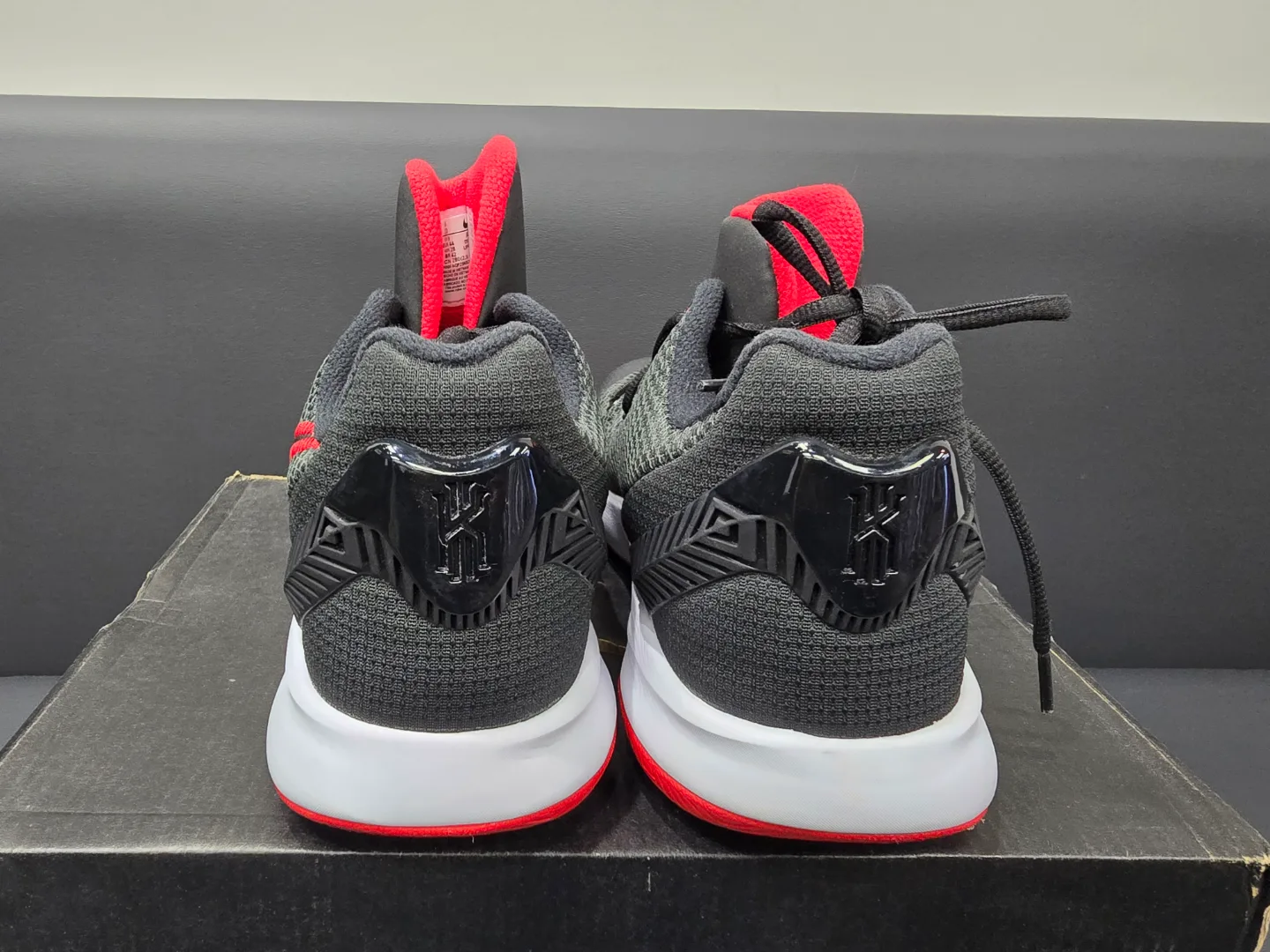 Kyrie Low 4 Basketball Shoes - Black/Red image indicator(3)