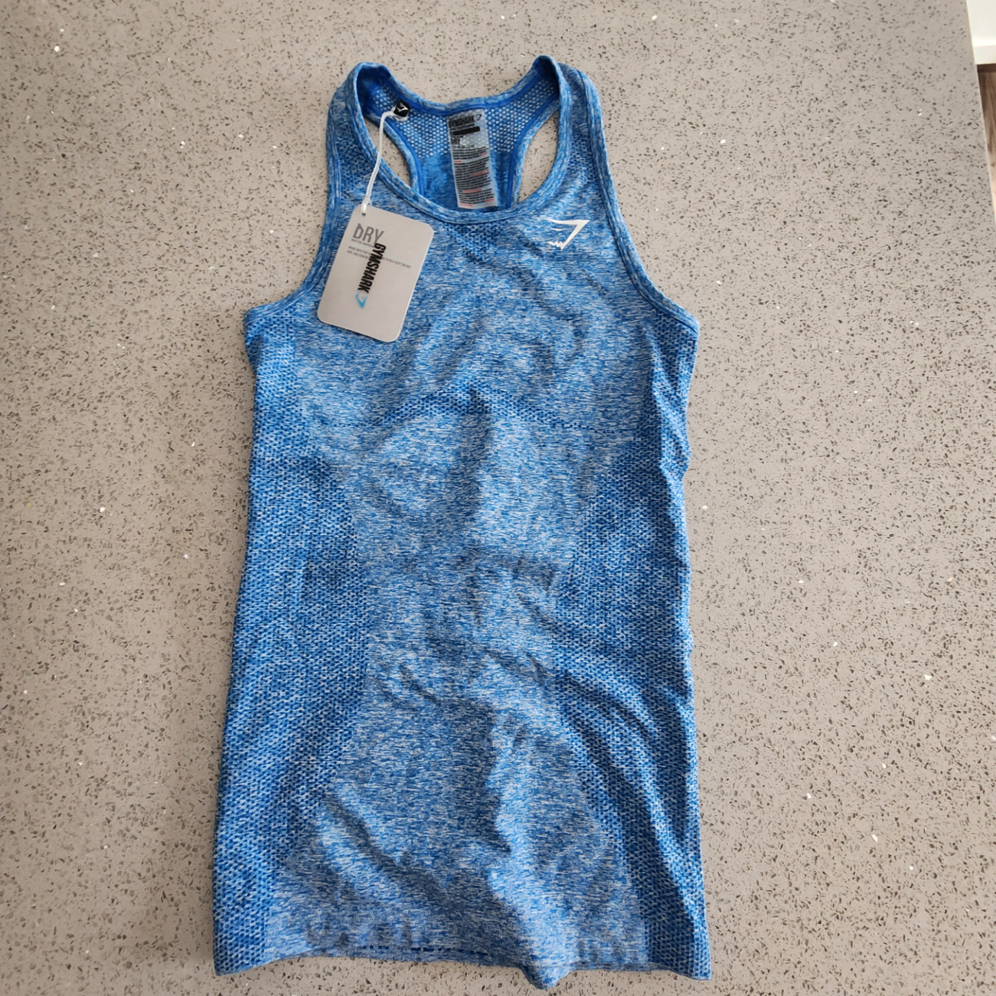Gymshark Seamless Vest - Blueberry Marl - Medium