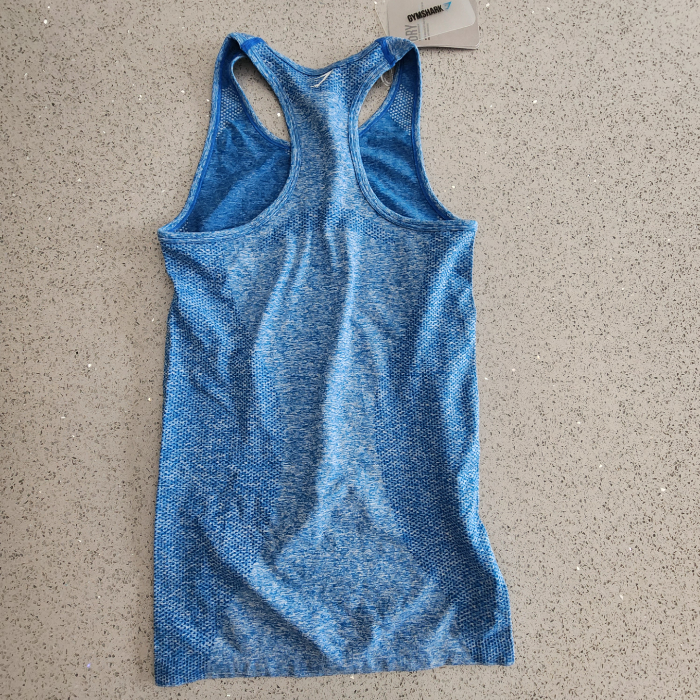 Gymshark Seamless Vest - Blueberry Marl - Medium - photo 2