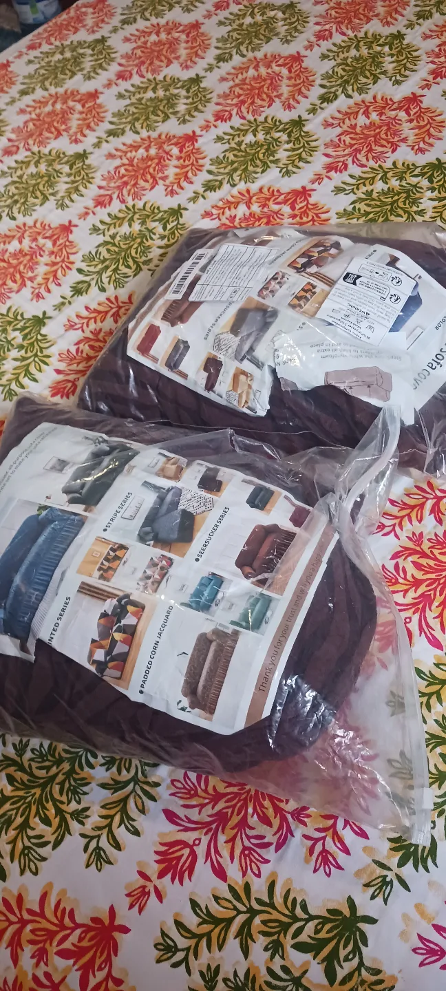 Brown 3-Seater /2 seaterSofa Cover $20 each image indicator(4)