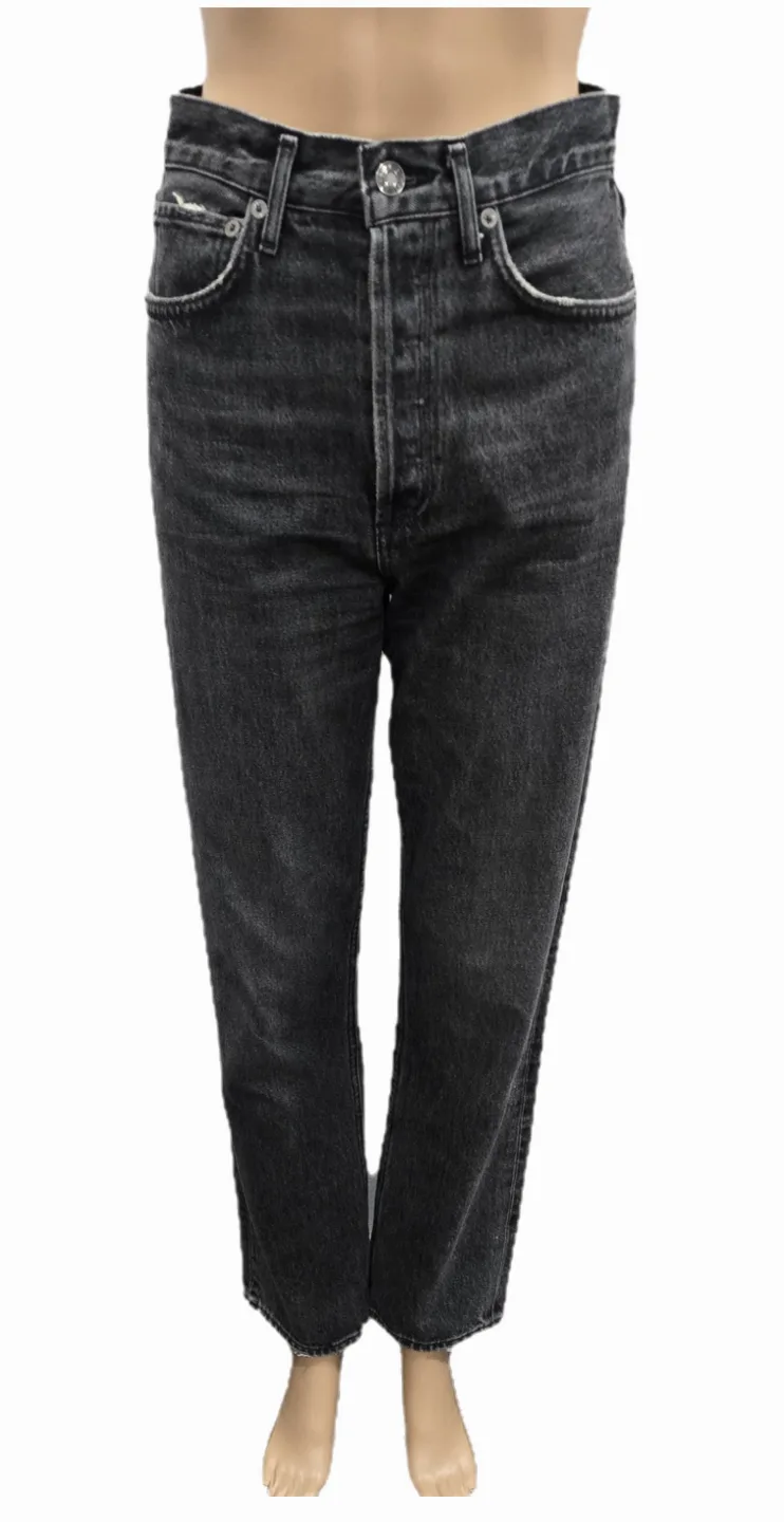 Agolde 90's Pinch Waist High-Rise Straight-Leg Jeans Size 25 image indicator(3)