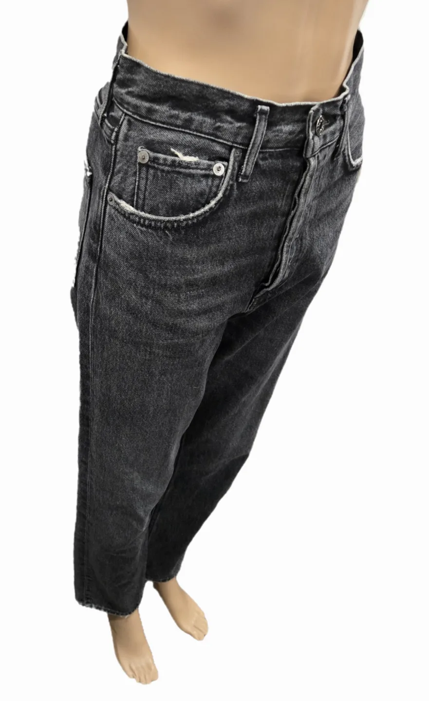 Agolde 90's Pinch Waist High-Rise Straight-Leg Jeans Size 25 image indicator(5)