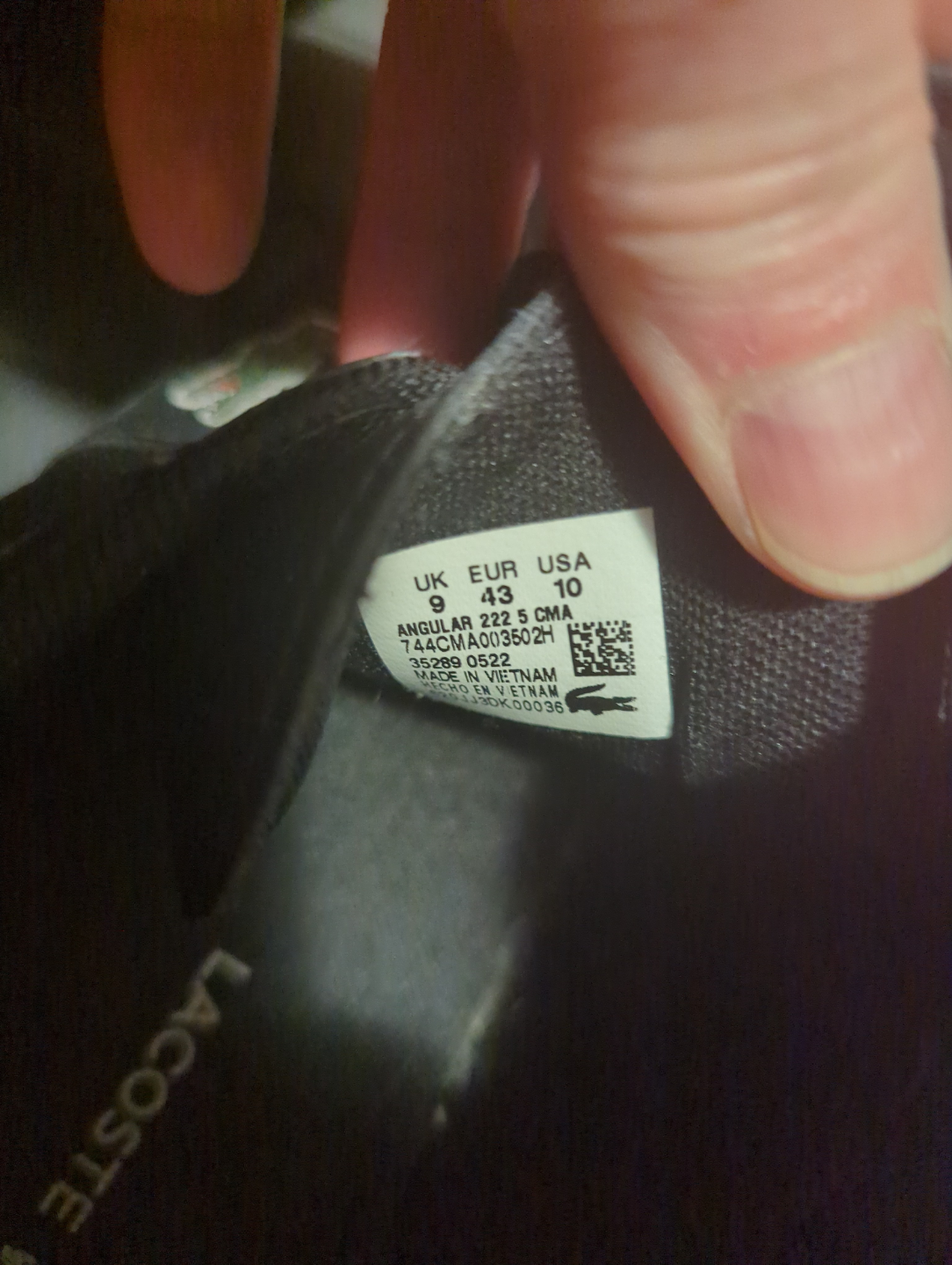 Lacoste Men's Black Leather Sneakers - photo 3