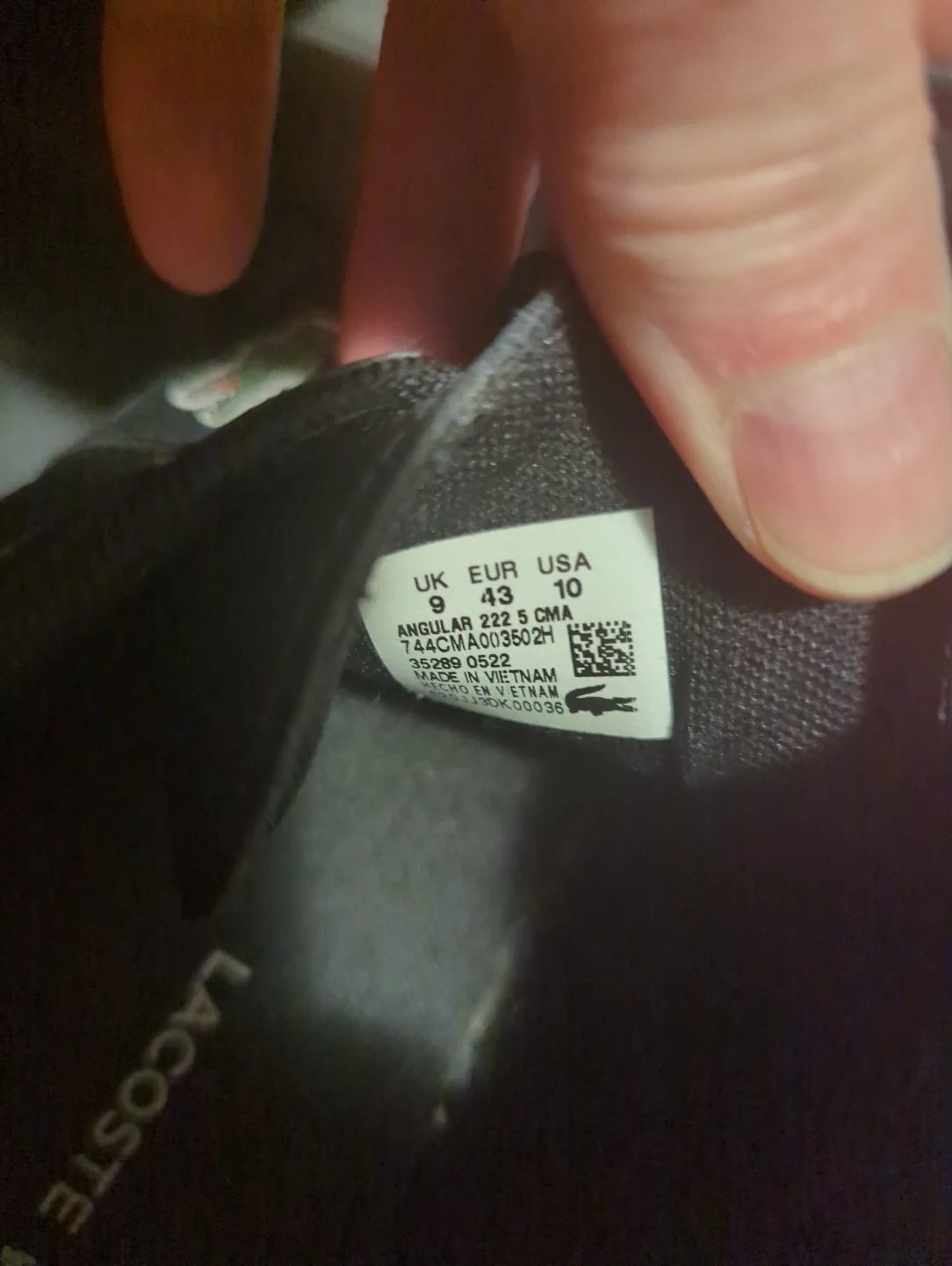 Lacoste Men's Black Leather Sneakers image indicator(3)