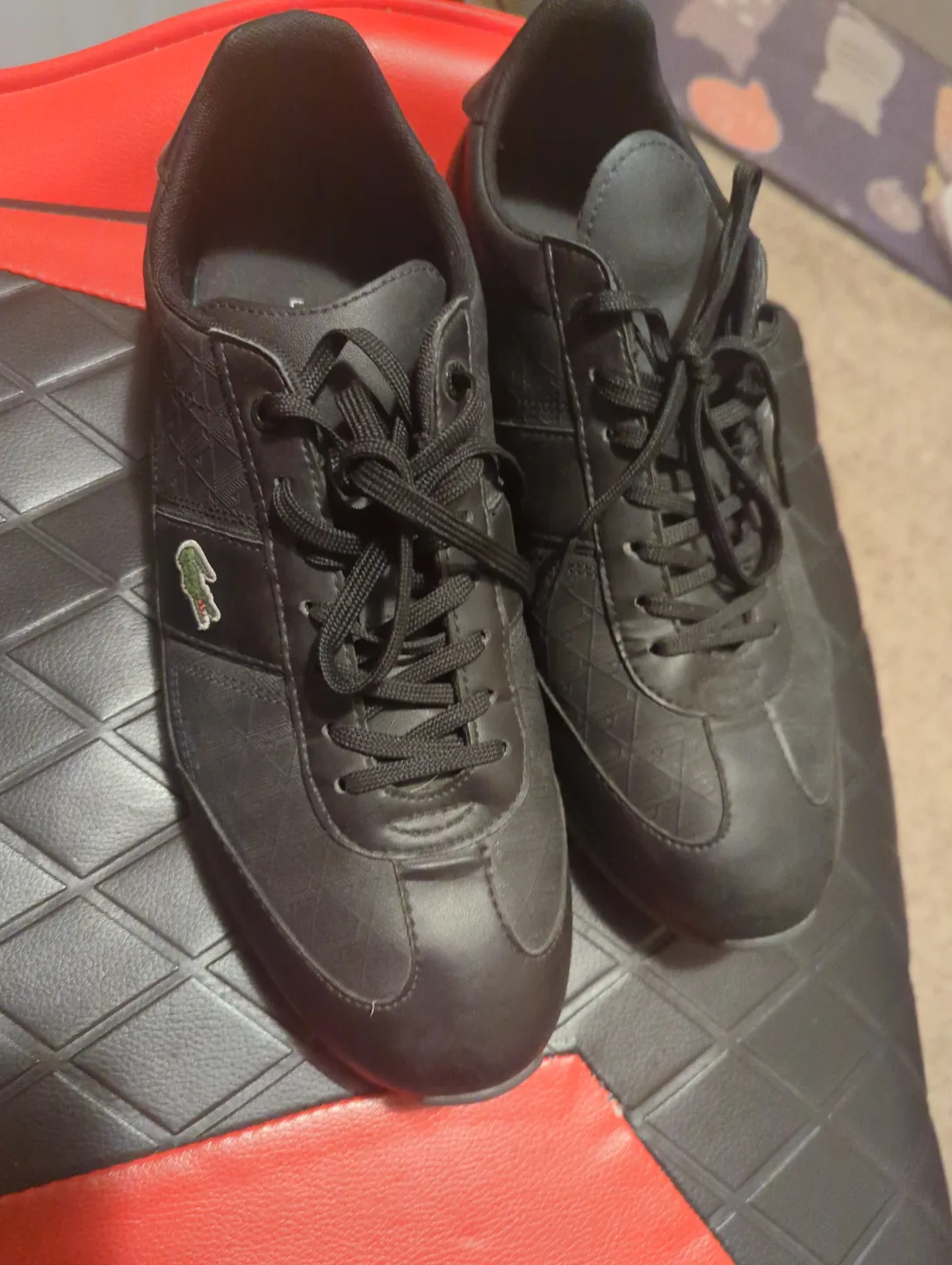 Lacoste Men's Black Leather Sneakers image indicator(5)