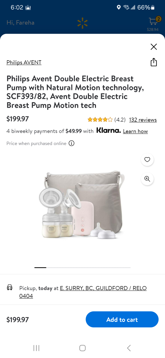 Philips Avent Double Electric Breast Pump - photo 2