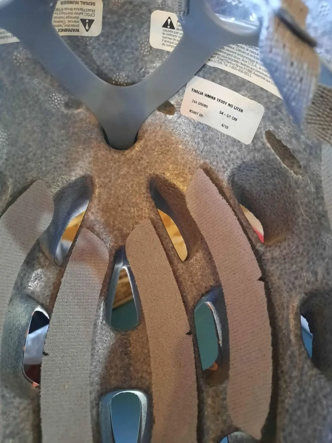 #freecycleYouth Bike Helmet - Grey with Floral Design #freecycle image indicator(4)