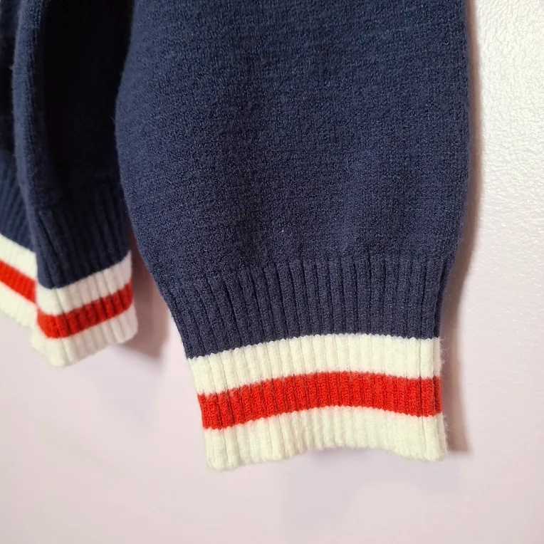 Women's Striped Varsity Cardigan (S/P) - Forever 21 image indicator(4)