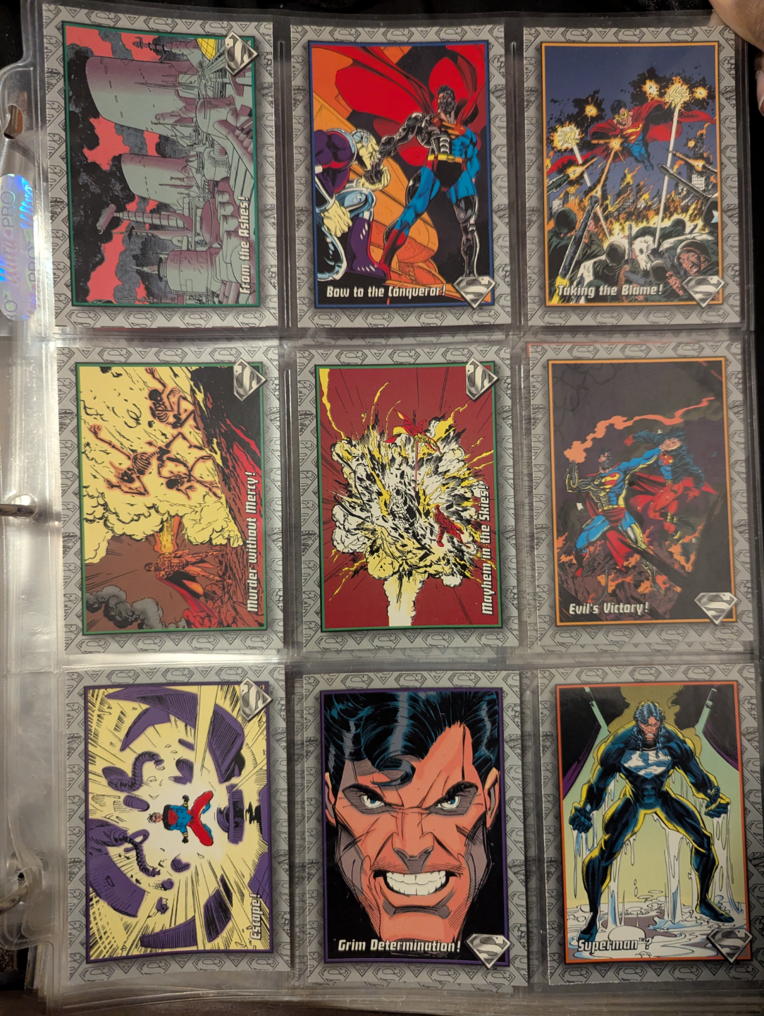 DC Comics Superman Trading Cards Death of Superman - photo 4