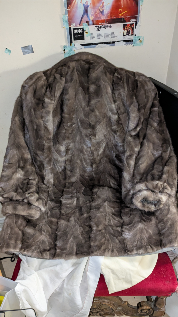 💚Vintage Mink Fur Coat, medium custom. - photo 3