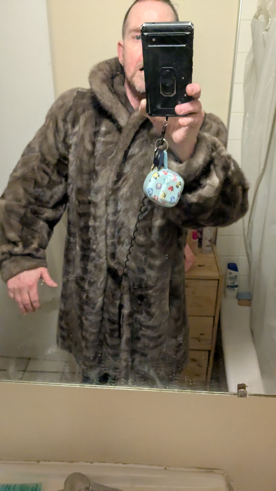 💚Vintage Mink Fur Coat, medium custom. - photo 5