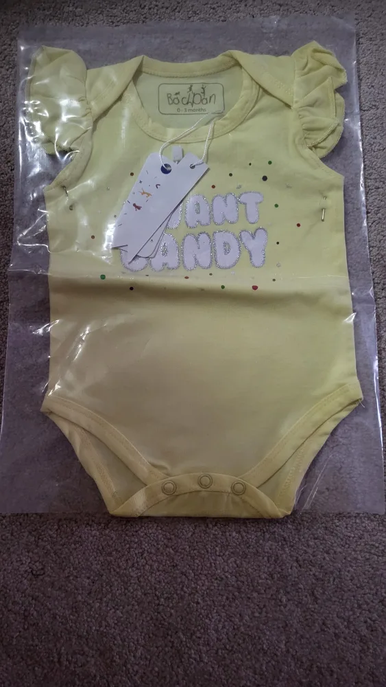 Baby Bodysuit - 0-3 Months💚 thumbnail
