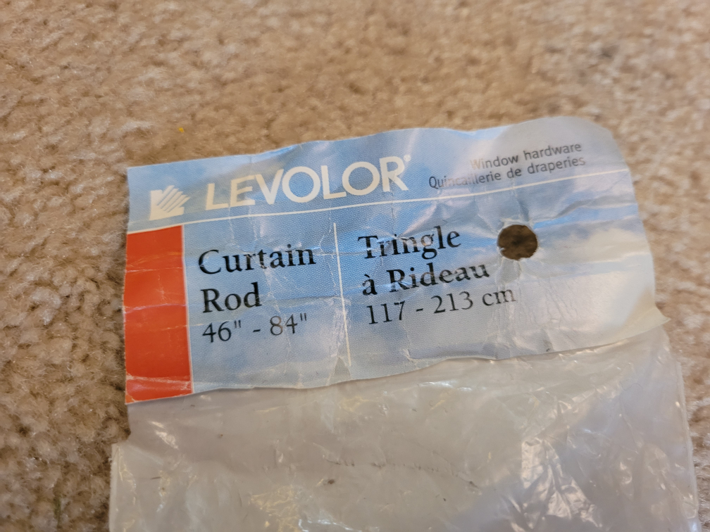 Levolor 46"-84" Adjustable Curtain Rod