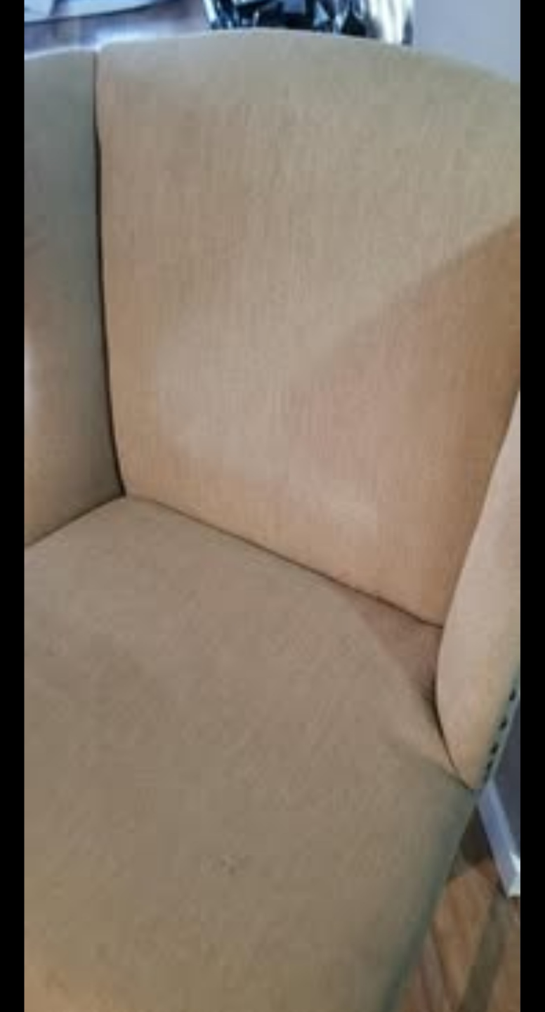 Beige Fabric Counter Height Chair - photo 2