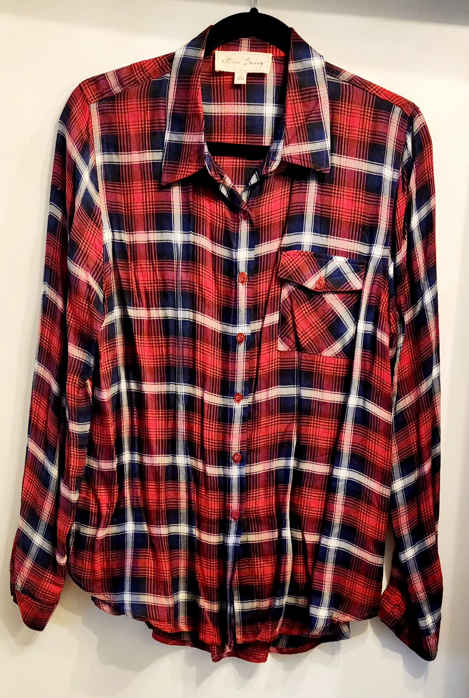 Women's Plaid Button-Down Shirt - photo 3