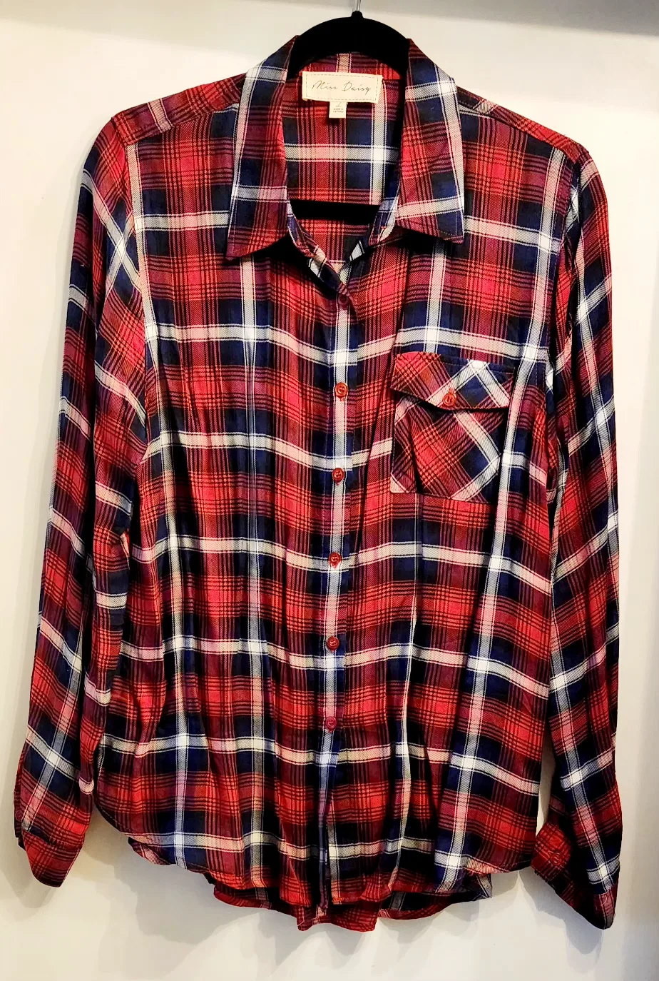 Women's Plaid Button-Down Shirt image indicator(3)