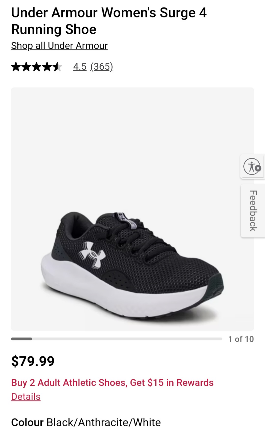 Women's UA Shoes 8.5 - photo 2