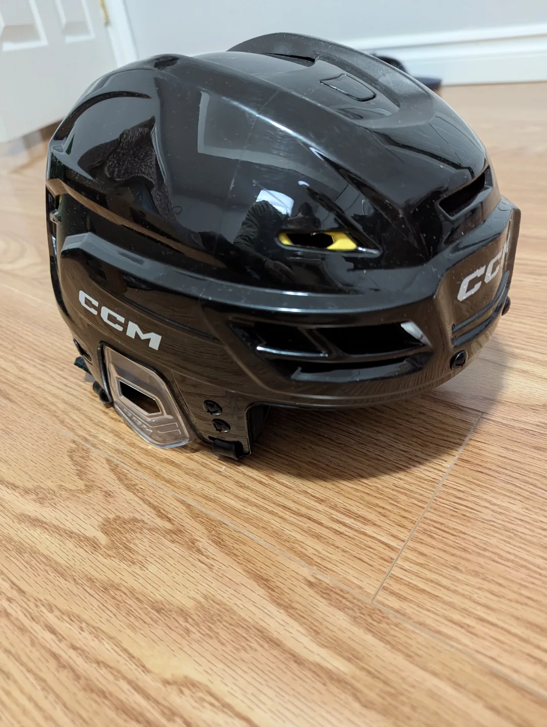 CCM Tacks 120 Hockey Helmet - Black with Yellow Accents image indicator(4)