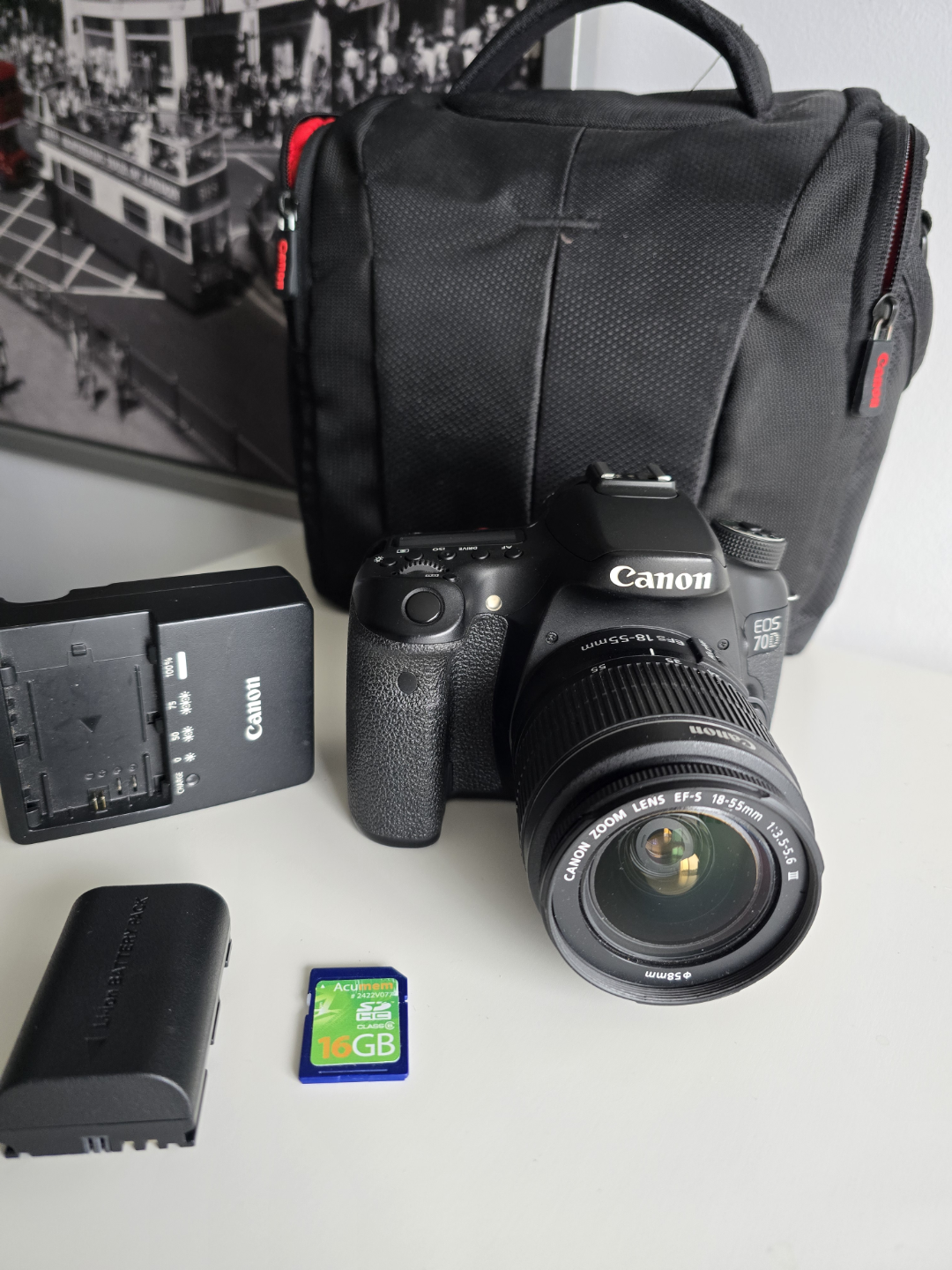 Canon EOS 70D DSLR Camera with Accessories