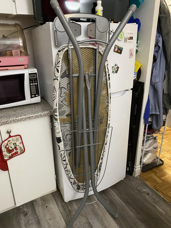 Premium Ironing Board with Metal Frame and Shelf - photo 2