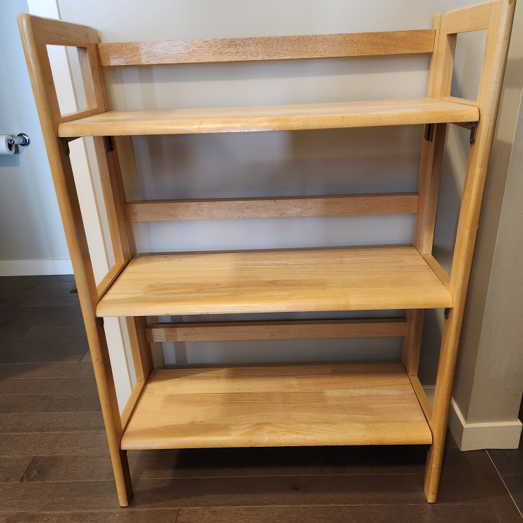 Three-shelf Wooden Bookcase - photo 2