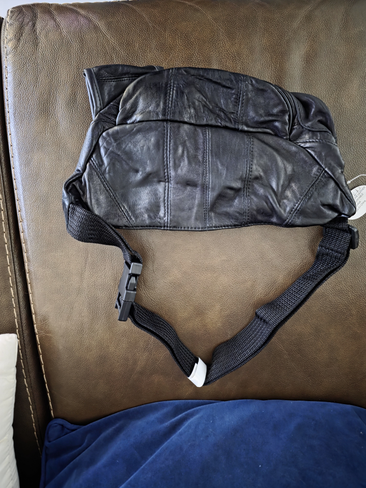 Black Leather Fanny Pack - photo 2